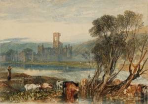 Kirkstall Abbey, on the River Aire 1824 by Joseph Mallord William Turner 1775-1851